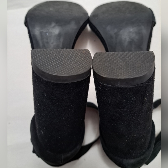 Jeffery Campbell Lindsey Black Suede Heels Size 6 - Picture 9 of 10